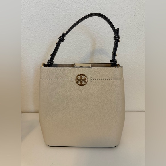 Tory Burch Felix Color Block Bucket Bag New Moon NWT - Picture 4 of 8